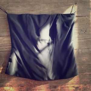 Gucci strapless black blouse